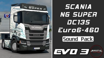 2023 Scania NG SUPER 460 DC13S Sound Pack v1.0 1.60