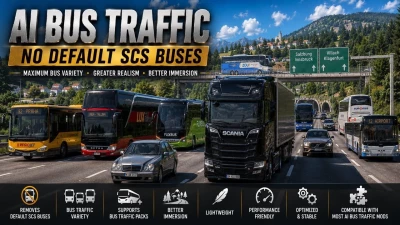 AI Traffic No Default SCS Buses v1.3 [1.61]