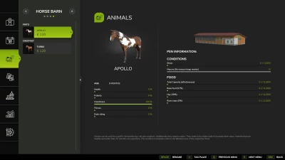 Animal Storage Overview v1.0.0.0