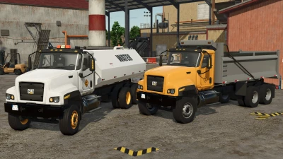 CAT 681 Dump & Water Trucks v1.0