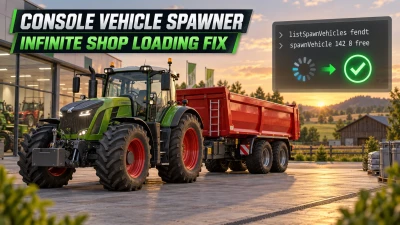 Console Vehicle Spawner & Infinite Shop Loading Fix v1.2.0.0
