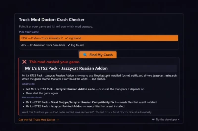ETS2 & ATS Truck Crash Doctor v1.0