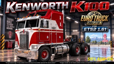 ETS2 KENWORTH K100 SIS`L MEGAPACK ADD-ON v8.0