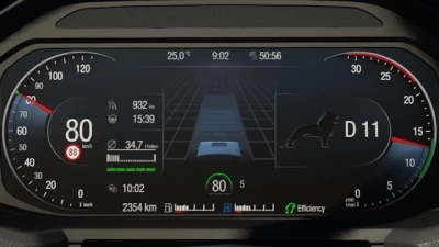 MAN TGX 2020 Improved Dashboard v2.01 1.60
