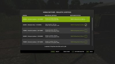Mobile Butcher Realistic Livestock Version v1.0.0.0