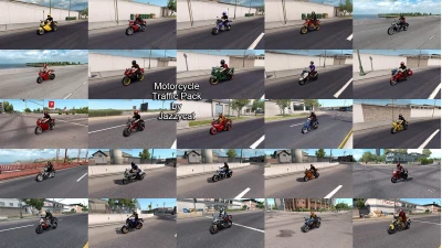 Motorcycle Traffic Pack(ATS) by Jazzycat v6.5.15