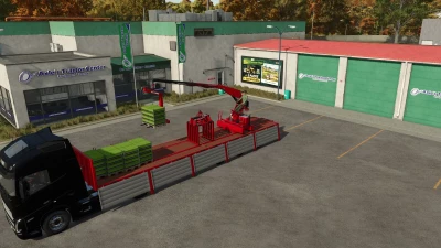 Platform Trailer With Crane v1.0.0.0