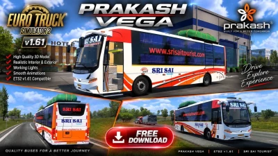 Prakash Vega Sleeper Mod V5.0 ETS2 1.61