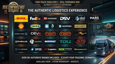 Real Companies, 2D UI Logos & Cargo Logistics Mod v1.0