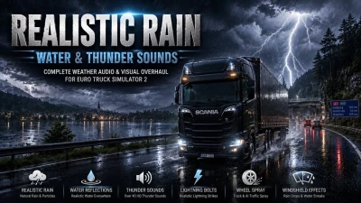 Realistic Rain & Water & Thunder Sounds v10.8