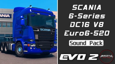 Scania 6-Series 520 DC16 V8 Sound Pack v1.5 1.60