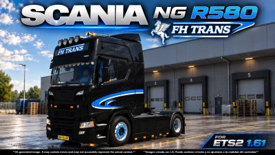 SCANIA NG R580 FH TRANS v2.0 ETS2 1.60-1.61.x