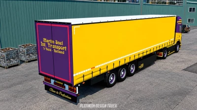 Scania R450 + Trailer Martin Snel v8 1.60