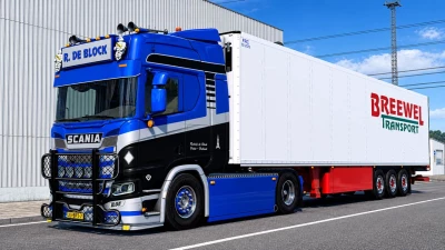 Scania R520 + Trailer R. De Block v2.0 1.60