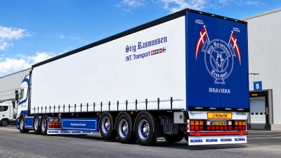 Scania R580 + Trailer Stig Rasmussen v12 1.60