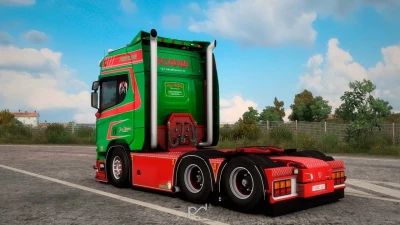 Scania R650 Jan Mues + Trailer v8.0 1.60