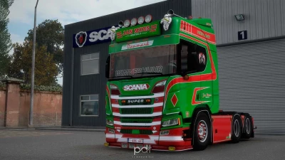 Scania R650 Jan Mues + Trailer v8.0 1.60