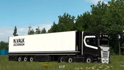 Scania S650 + Trailer N. Valk v1.0 1.60