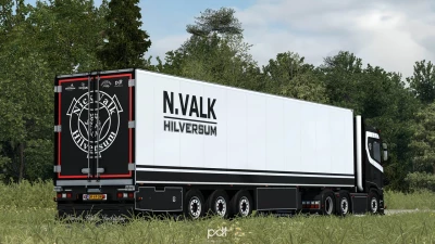 Scania S650 + Trailer N. Valk v1.0 1.60