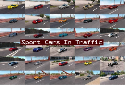 Sport Cars Traffic Pack (ATS) by TrafficManiac v12.7.13