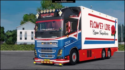 Volvo FH16 Tandem Flower Line + Trailer v7.0 1.60