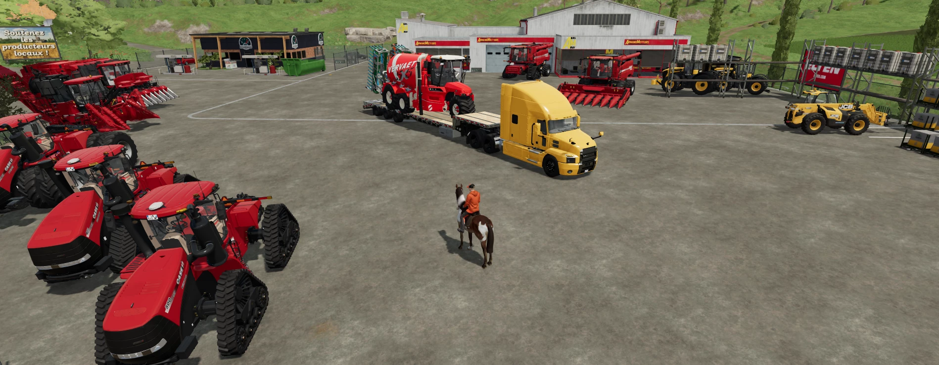 Spreader delivery in progress