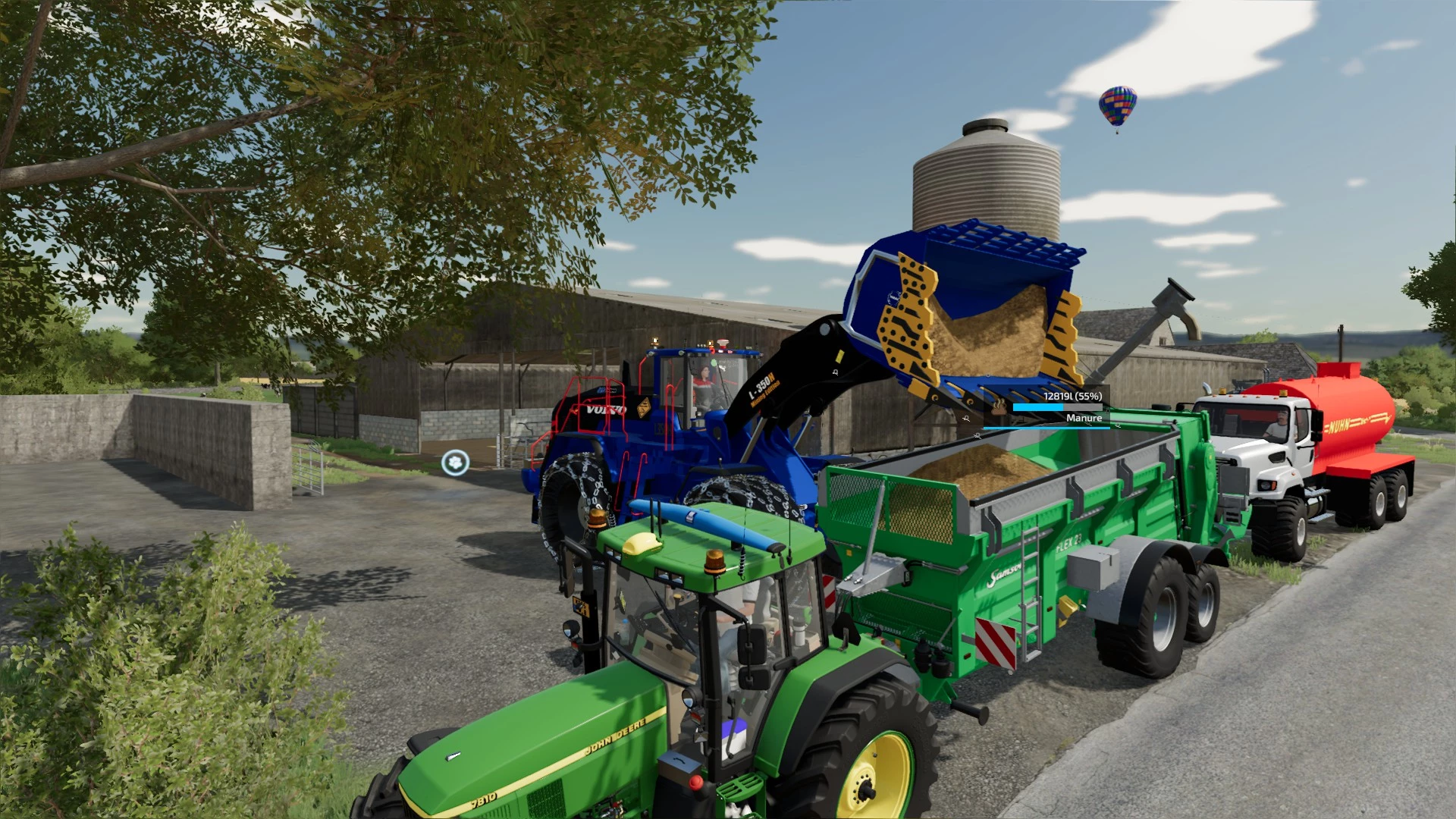 Filling the spreaders