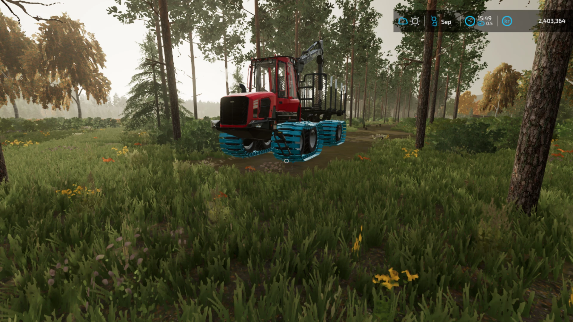 komatsu 875 in forest