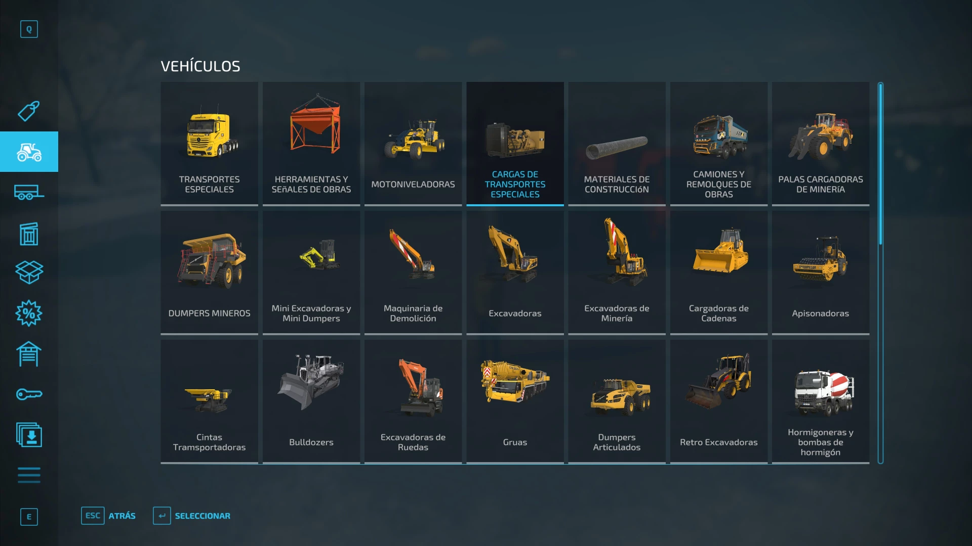 Neat shop for construction machinery.