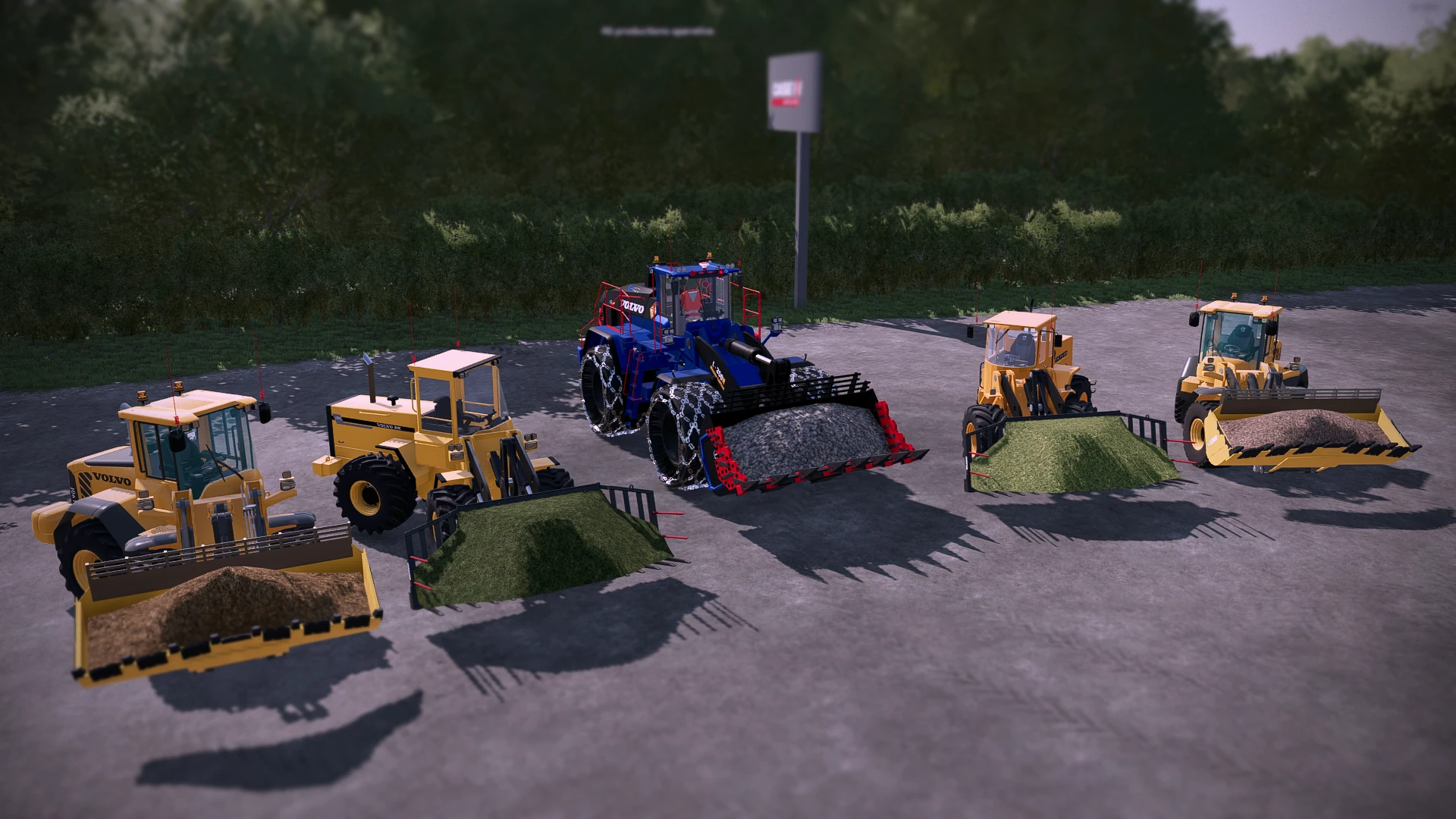 The wheel loaders and their jobs