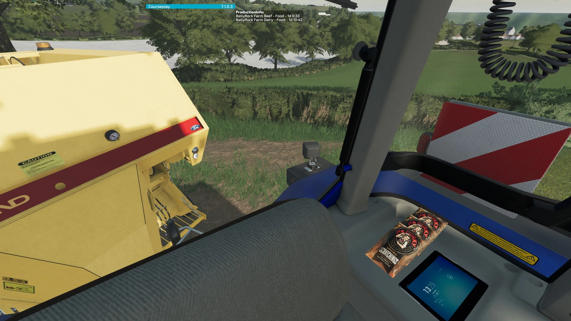 At least i have some snacks for baling