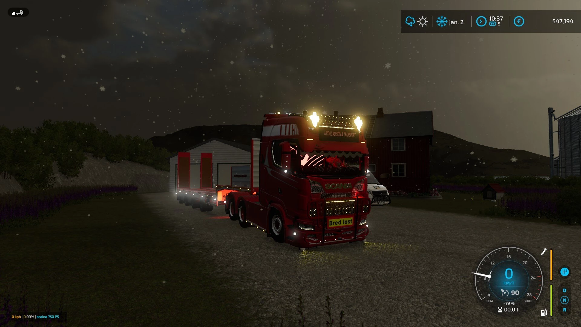 scania s730 and vang trailer