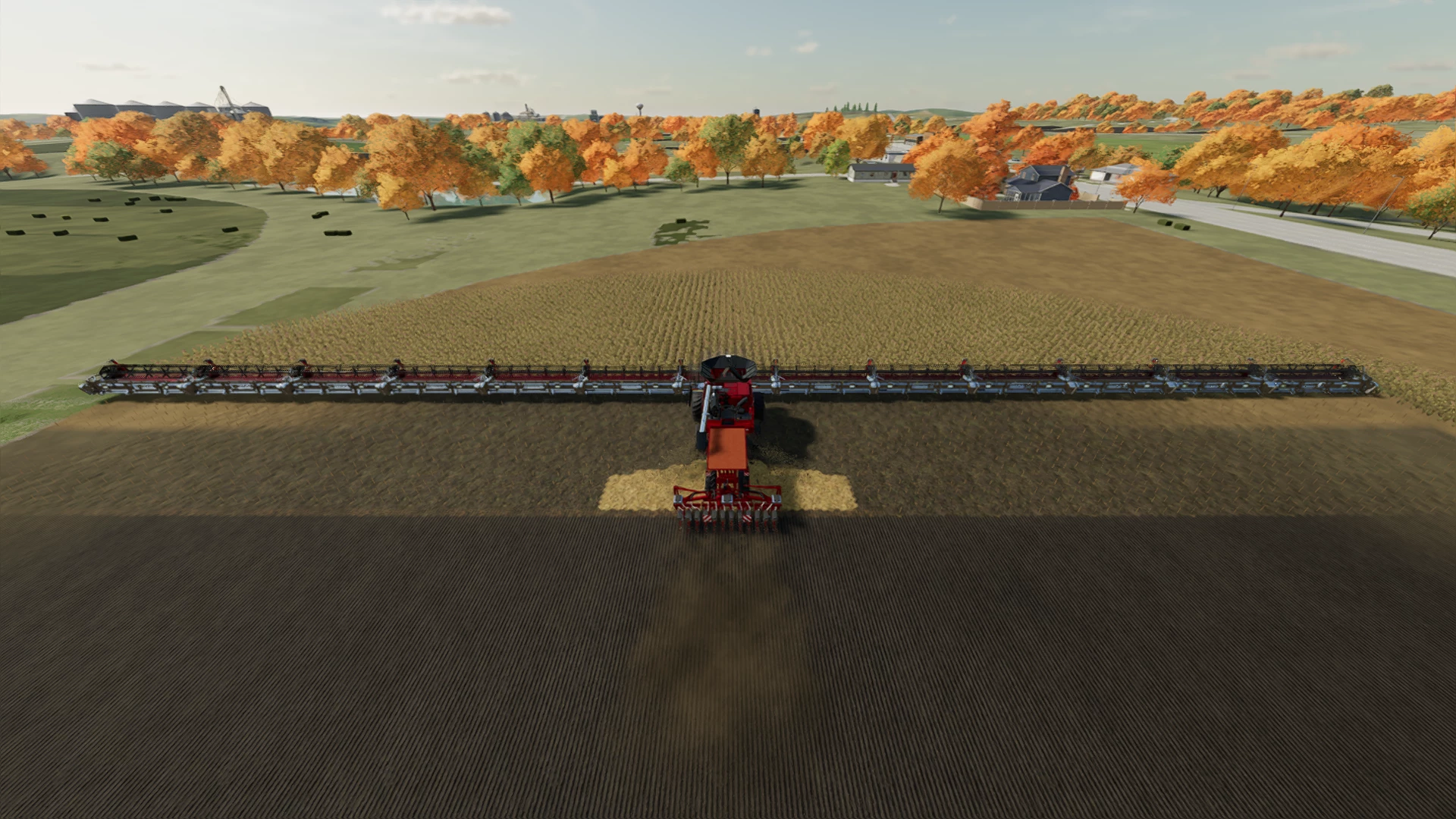 Harvesting, planting 100Meters at a time!