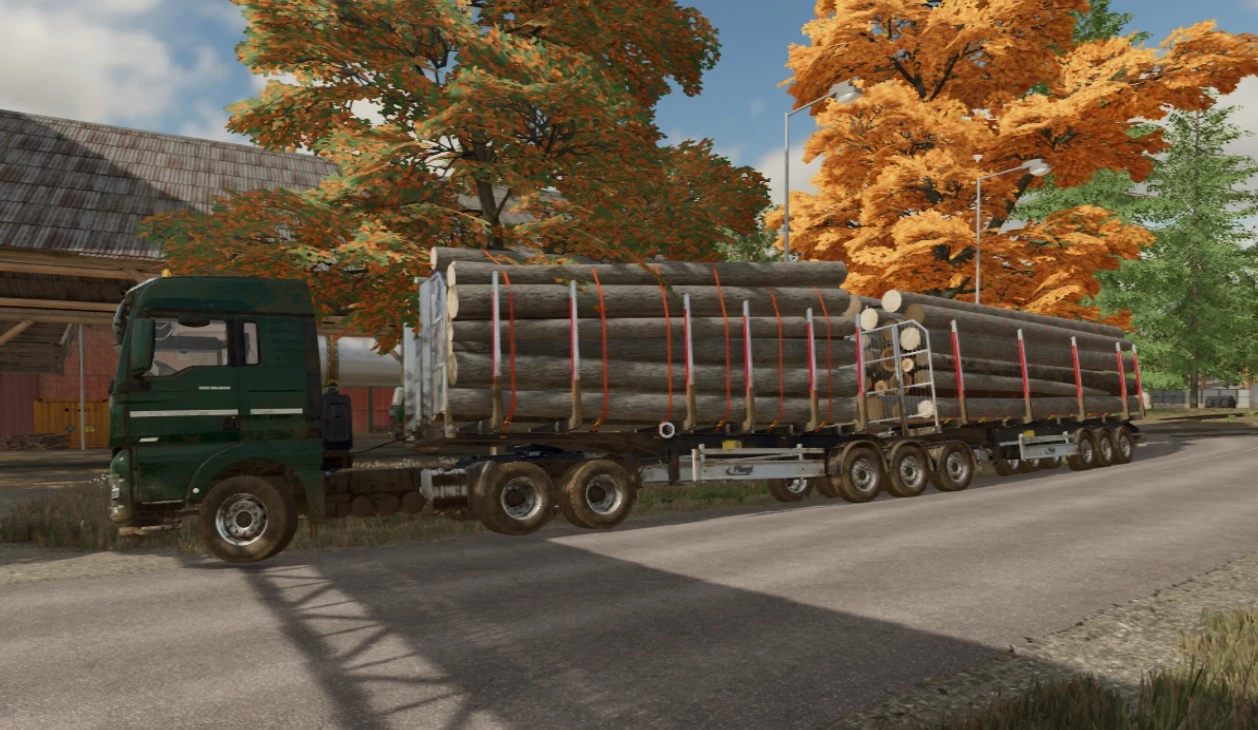 MAN TGX 640cv / log b double Fliegl II