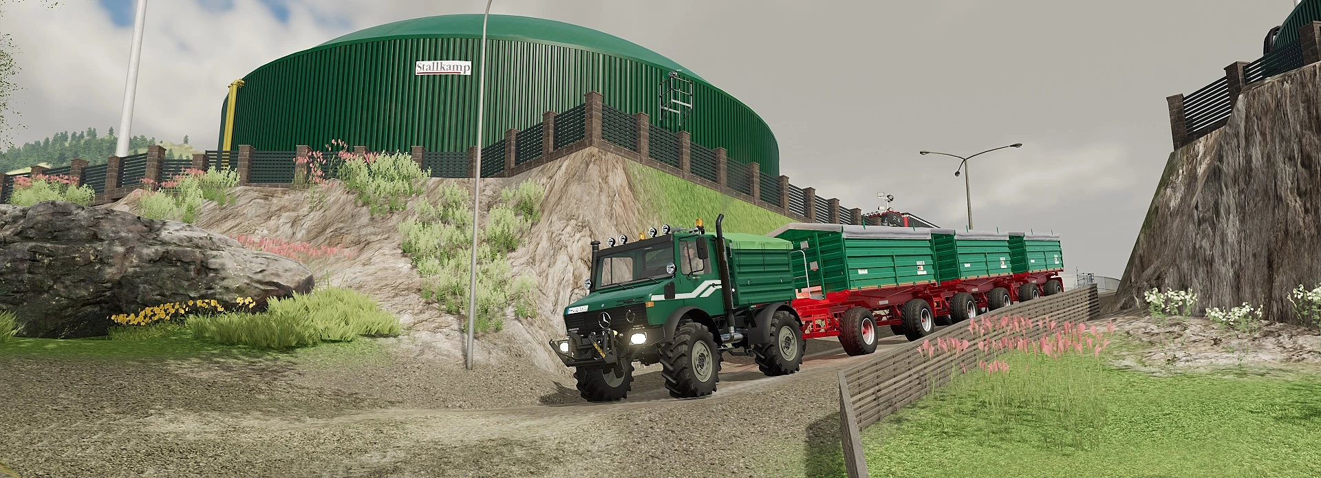 =) Unimog + 3 Anhänger =)