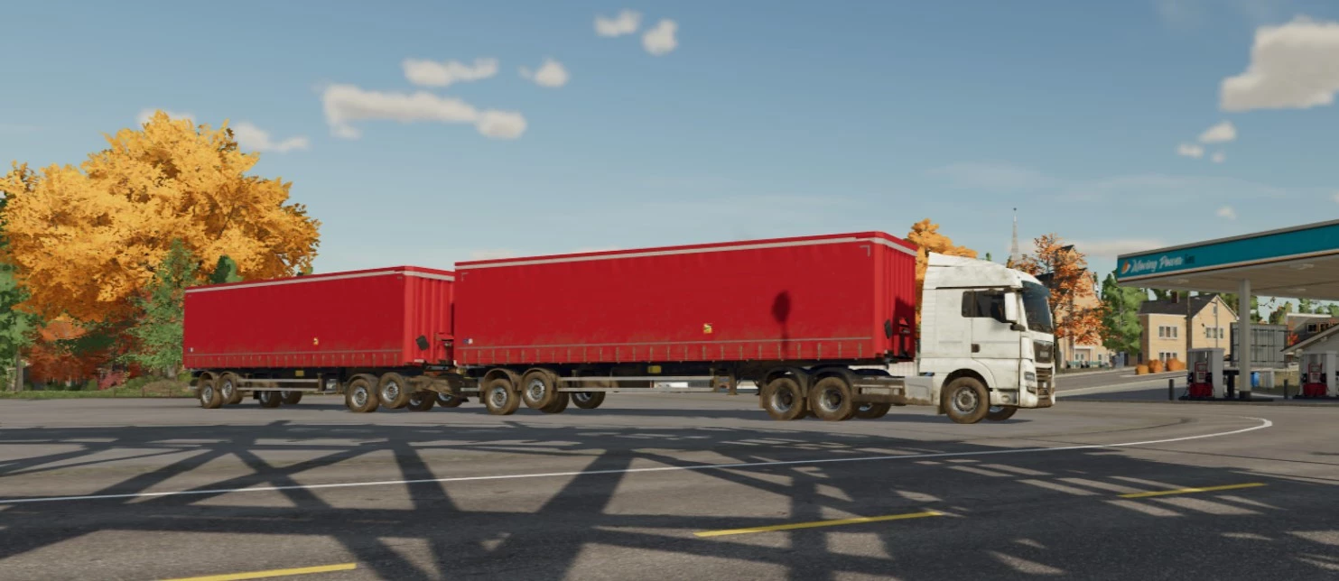 MAN 640cv  /  Road Train - Fliegl Sider