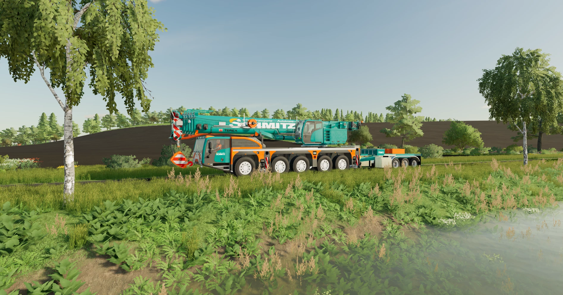 Crane and trailer test