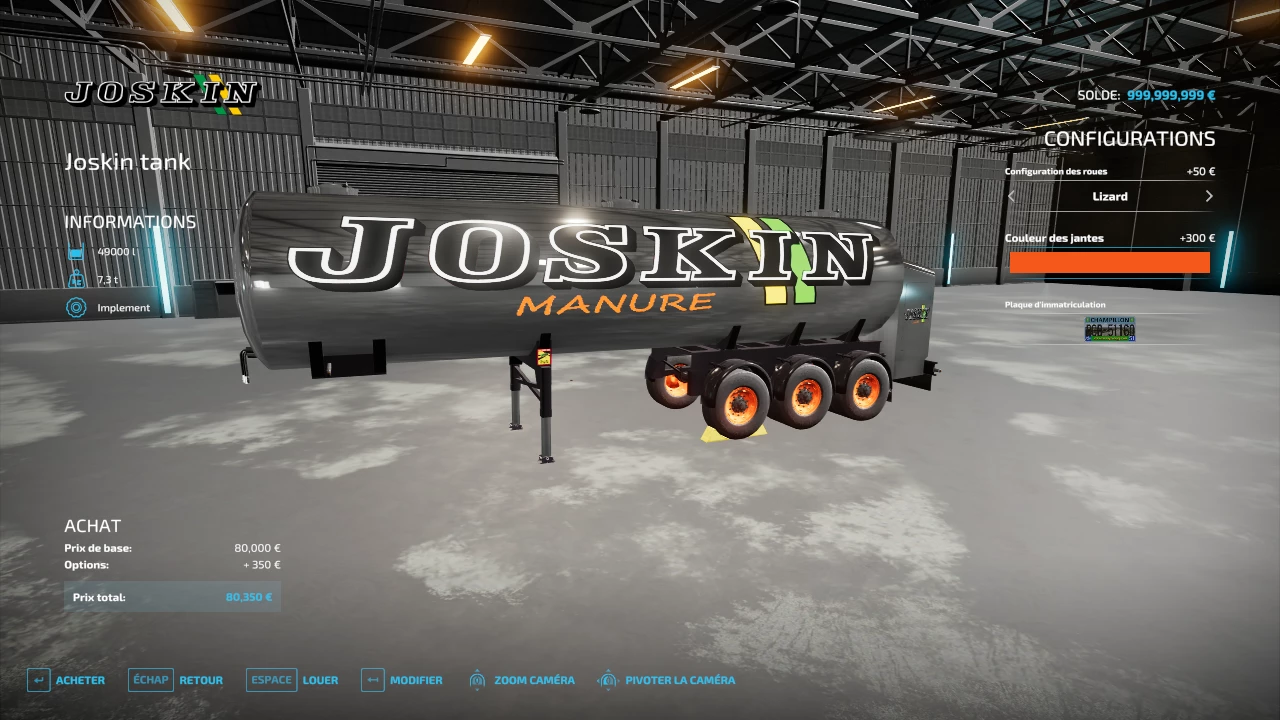 Joskin tank