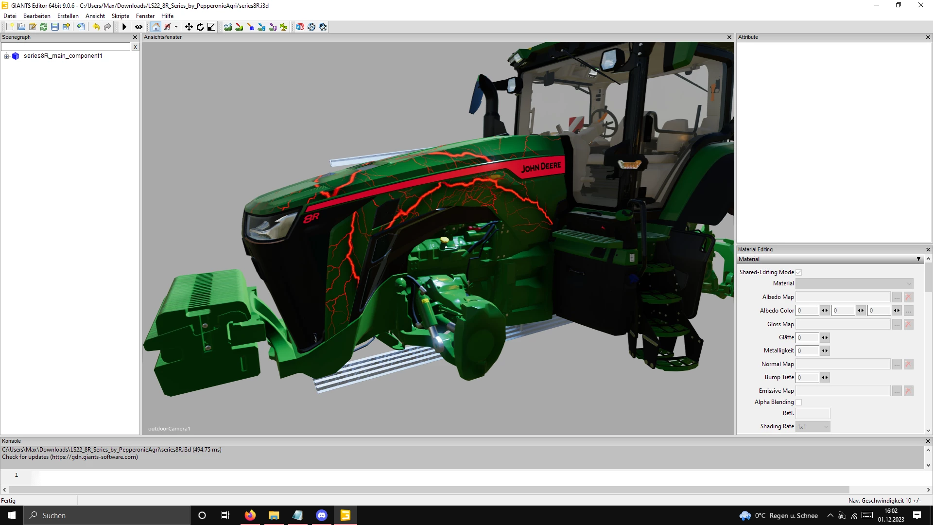 R8 new Operating color