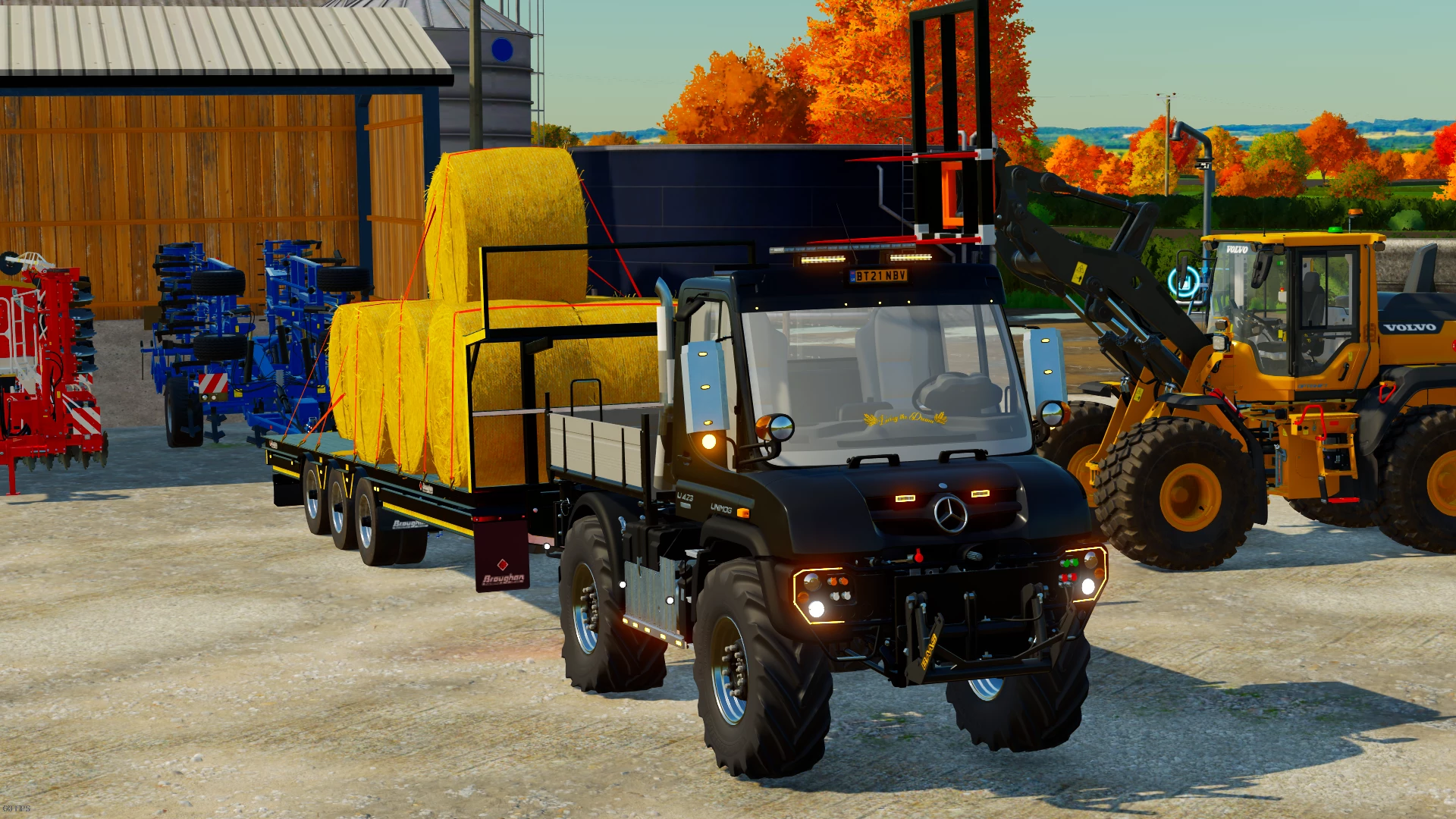 Unimog on Bales