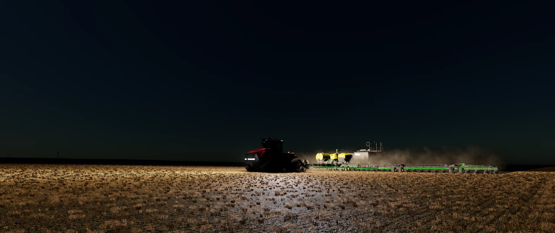 Planting Coton CASE IH 620 QUADTRAC !