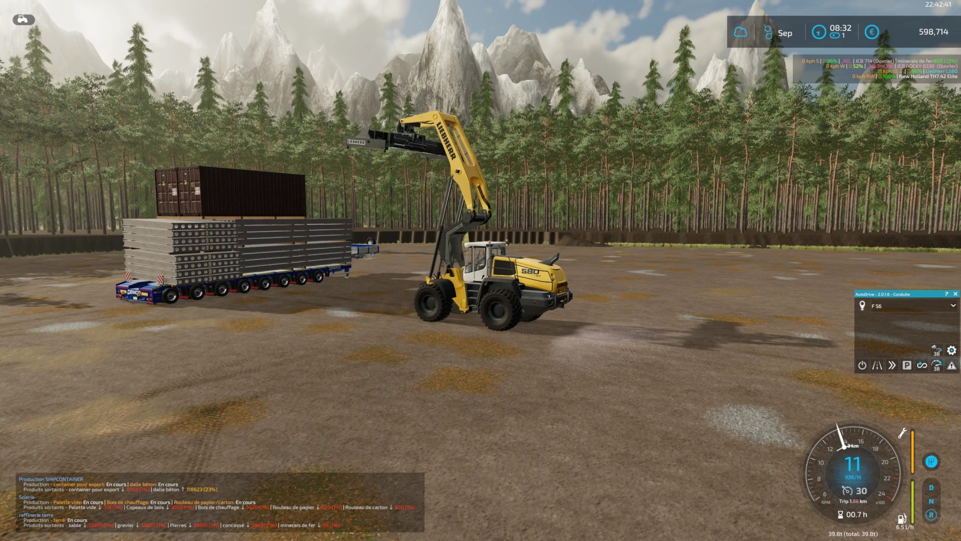 LOADING CONCRETE SLAB / CONTAINER