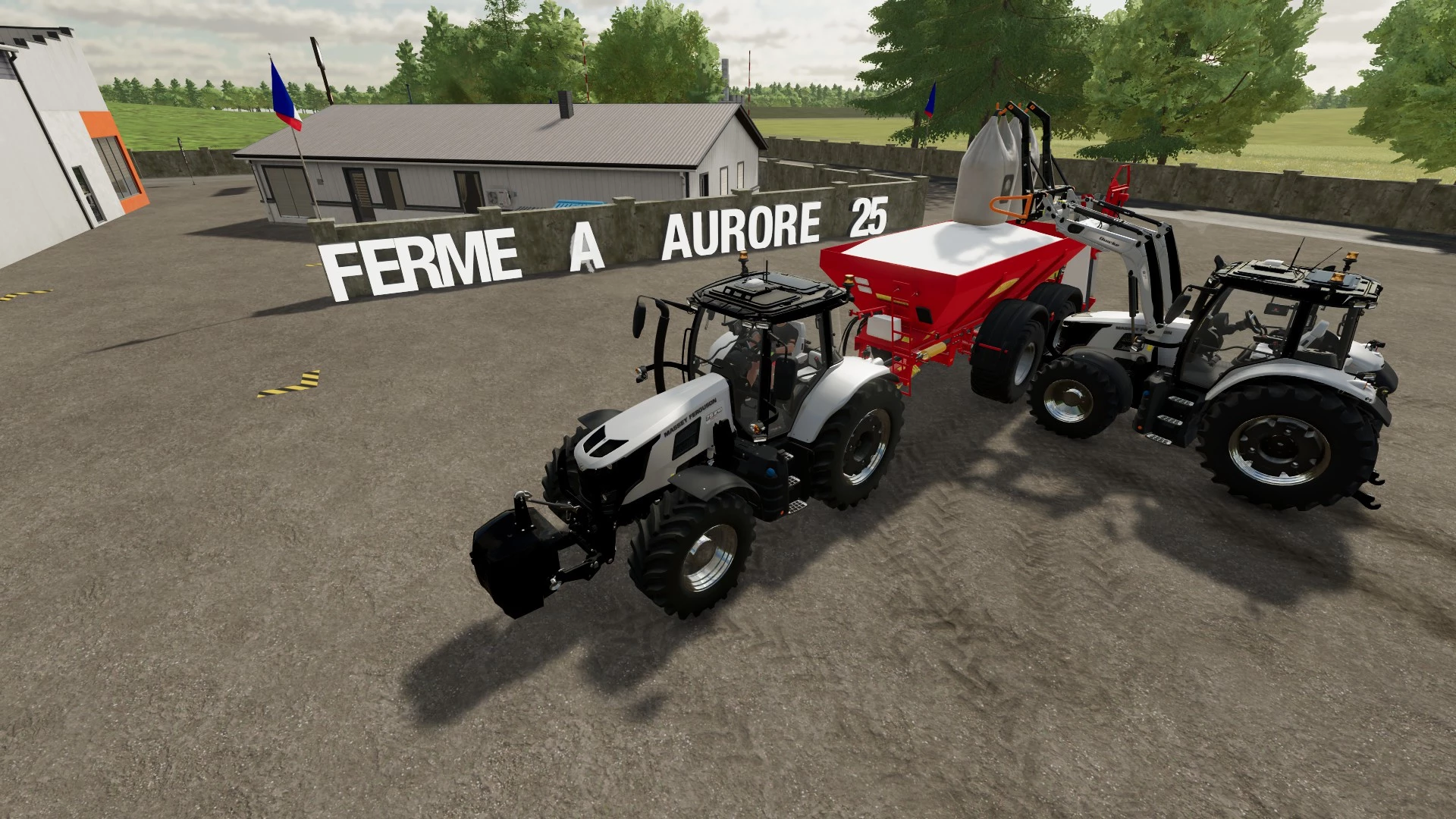 Chargement de chaux Massey-Ferguson 6S Massey-Ferguson 7S