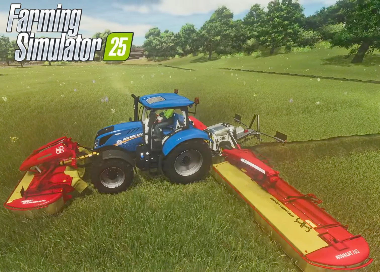 New Holland Tractor Grass cutting