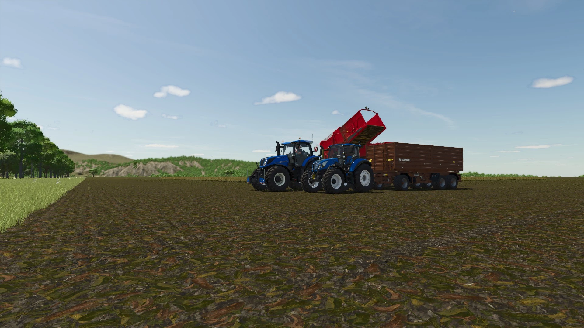 Récolte de pommes de terre sur 45 hectares