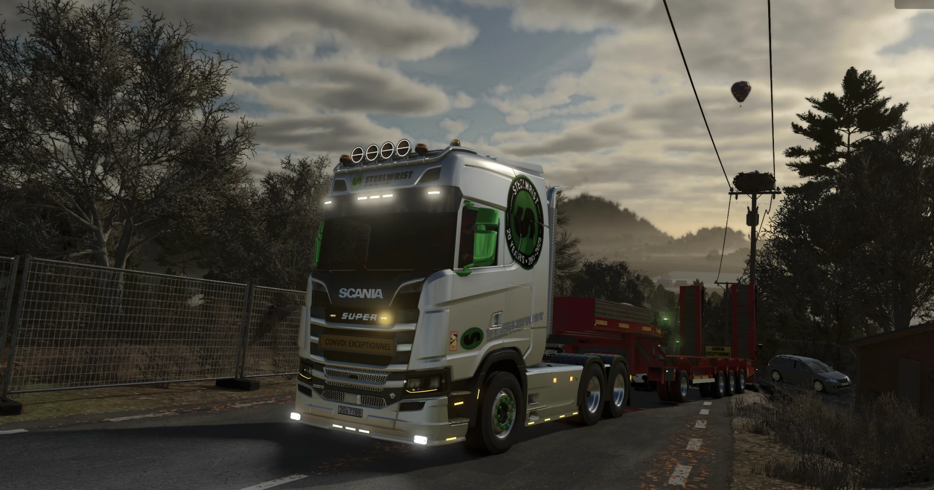 Scania Convoi exceptionnel, pub SteelWrist