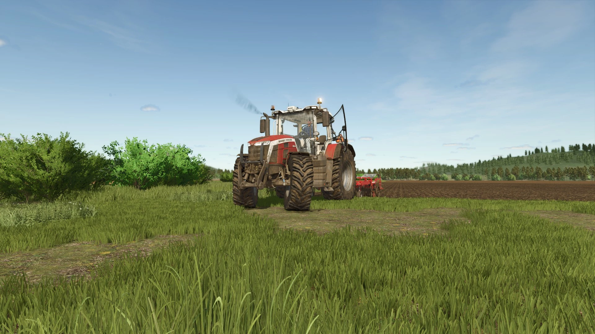 passage du culti sur 75 hectares en massey 8S