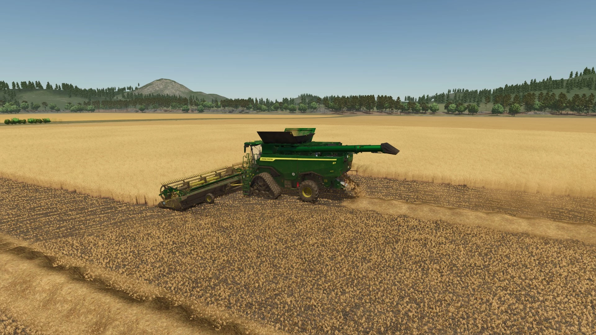 77 hectares de blé en JD S7 900++