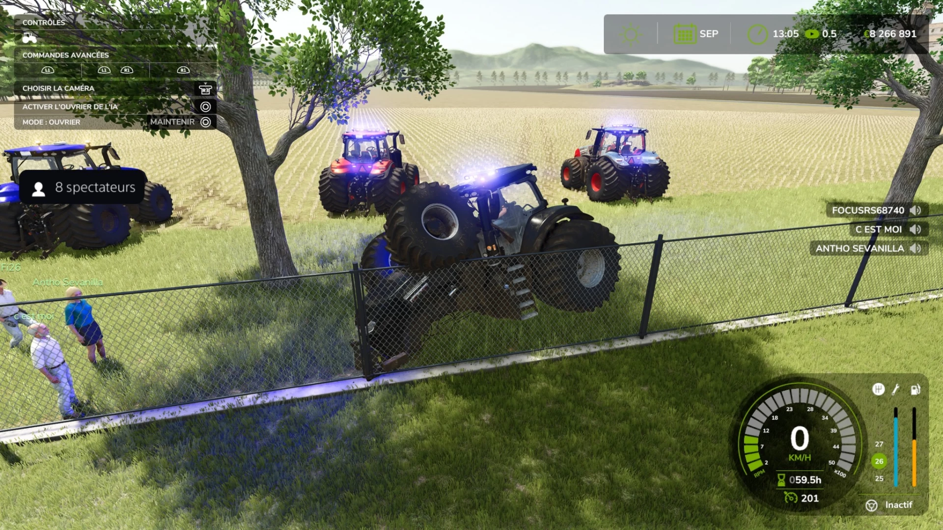 Quand le big boss de la team à did 25 multijoueurs c'est-à-dire moi défonce le 2èm tracteur de l'exploitation