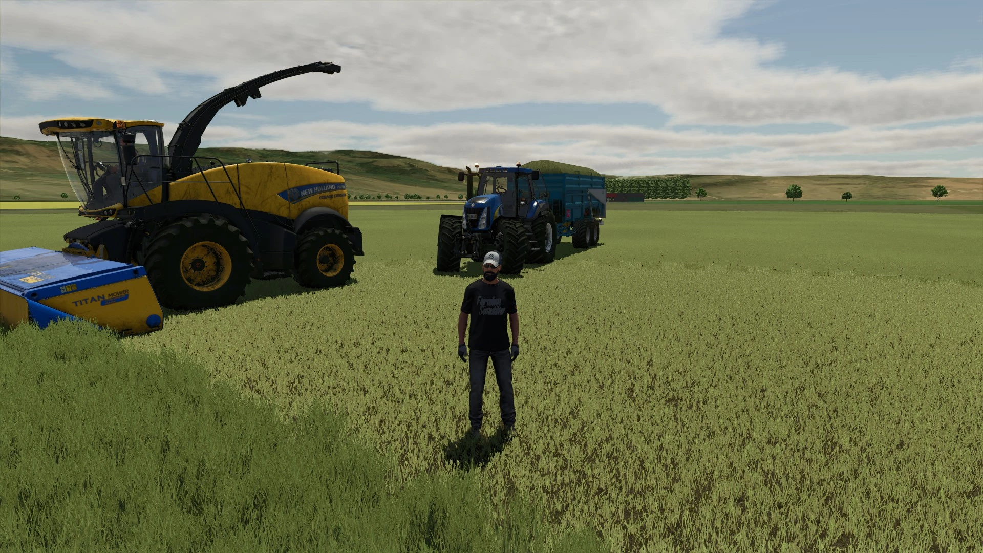 Ensilage d'herbe sur 125 hectares